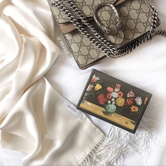 Gucci Accessories - BLOWOUT SALE🌸 Gucci Silk Fringe Scarf, PRICE FIRM